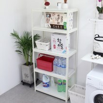 피피랙 5단 철제 선반 화이트, 9mm 고급코팅합판세트_화이트, 가로1200 x 깊이900, 높이1800