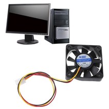 케이스 쿨러 쿨링팬 미니 브러시리스 쿨러 9 블레이드 송풍기 냉각 팬 5010 50mm x DC 12V 3 핀, 01 고정 컬러_01 Black