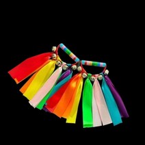 무속인용품 무당방울 신내림 굿 기도, 25cm빨강및파랑리본