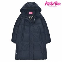 애플핑크 롱 벤치파카 다운점퍼 APR0O801GSN