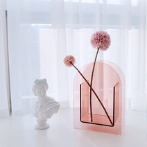 무드 라운드 아크릴 화병, 반원형