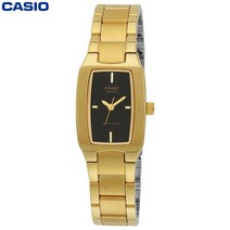 카시오 여성 메탈 손목 시계 금장 LTP-1165N-1C