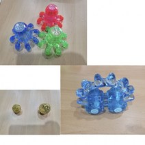 고급 문어 안마기 혈액순환 수지침 마사지 손안마 지압 볼 자석 황금 손지압기 금침구 혈침기, 4-자석혈침구-소