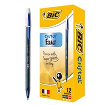 빅 크리스탈 이그젝트 볼펜 0.7mm 펜 1타 12개