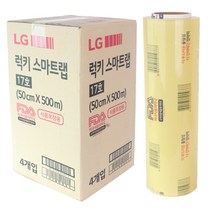 LG 럭키 스마트랩 6호 35cmx500m 3개 업소용 대용량, 단품