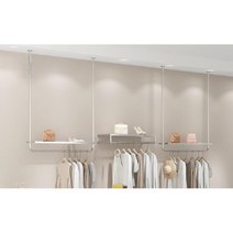 매장용 옷가게 행거 천장고정 스테인리스 심플 인테리어 옷걸이, 120cm x 120cm