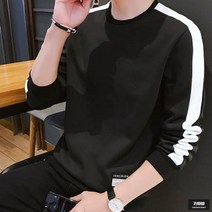 가바바 남성 맨투맨 강력한 줄 오버핏 긴팔티 G54103