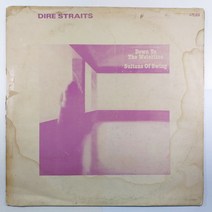 (중고LP 물세척)(빈티지 인테리어용) DIRE STRAITS/ SULTANS OF SWING/ 자켓 닳음 얼룩 있음 파손은 수선함/ 음반 튐 현상 잡음 있음