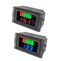 발통마켓 배터리 잔량표시기 볼트메타 12V~60V 납산 리튬 폴리머, 방수잔량게이지(블루)