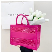 위글위글 젤리백 장바구니 다색상 펀칭 미니토트백 비치백 바구니 쇼핑 가방 목욕 샤워