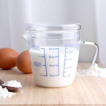 커빙 내열유리계량컵 쌀 라면 계량기 온즈 이유식 유리비커 250ml, 커빙 리드계량컵250ml