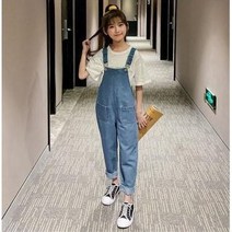 [바로배송] 주니유니 주니어 포켓청멜빵바지 바로배송 주니어멜빵 초등학생옷