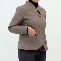 다흰 3035고급 생활한복 물실크 배색 누비저고물실크누비