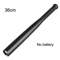 디아멍배트 사회인야구배트 xiaomi 슈퍼 밝은 led 손전등 야구 방망이 방수 배턴, 36cm, 검은색, 아아