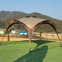 스타디움쉐이드 그늘막텐트 캐노피텐트 3X3미터 대형쉘터, 단품(카키+브라운)