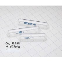 0.1/0.5/1g 제련 크리스탈 금속 Osmium Os 9995 결정, 02 0.5g one