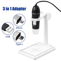 위상차현미경 편광현미경 microscope 실체현미경 전자현미경 현미경 3 in 1 usb 디지털 카메라 1600x 8 leds 2mp 전자 내시경 줌 카메라 돋보기 + 리프트, 하얀