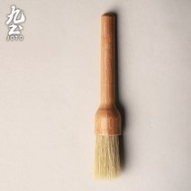 커피 기계 청소 브러시 ​​나무 손잡이 부드러운 강모 브러시 긴 손잡이 분쇄기 커피 가루 청소 브러시 ​​가정용, NONE, 색상 분류: 작은 청소용 브러시