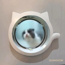 펫도어 캣모양 캣도어 펫도어시공 셀프시공, F-FREE, 화이트
