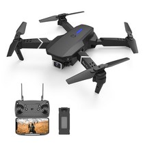 RC드론 입문용 촬영 레이싱 드론 LSRC-E525/E88 접이식 RC 드론 Quadcopters 한 키 시작 속도 조정 초보자, 02 Black_01 A