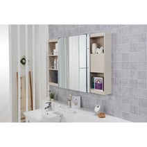 닥터바스 욕실 수납장 욕실장 화장실 수건장 슬라이드장 전면 거울 선반 시크릿, 5-7 시크릿 1400*800, 1개