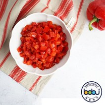 황보마을 홍피망 다이스 1kg 1봉 냉동야채