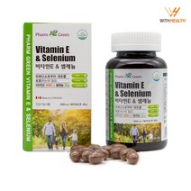 위드헬스 항산화제 토코페롤 영양제 비타민E셀레늄 500mg x 90캡슐 3개월분, 1개
