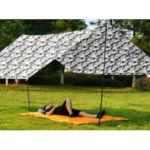 백패킹용 미니 방수 렉타타프 우의겸용 휴가 캠핑용품 햇빛가리개 홈캠핑