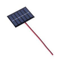 태양광발전 태양열설치 태양열패널 미니 태양 전지 교체 다결정 실리콘 1W 3V 100MA DIY 태양열 충전기 케이블 포함 1 개2 개, 1pc