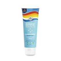 Bare Republic 베어리퍼블릭 클리어스크린 페이스 로션 SPF 100 미국직구 자외선차단 59ml 1개