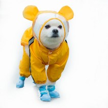 런웨이멍멍 강아지 레인코트 비옷올인원 당일발송 케릭터 곰비옷 우비 곰돌이 우비 강아지비옷 댕댕이, XL(일반2XL사이즈)