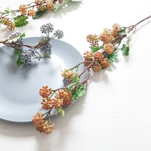 멜라세덤가지o 76cm 조화 꽃 소품 인테리어 FAIAFT, 브라운