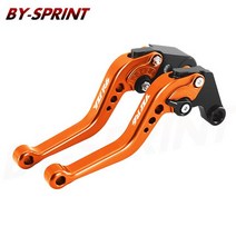 2018 새로운 오토바이 브레이크 레버 CNC 조정 가능한 짧은 클러치 야마하 R6 2005-2016, 10 B Orange YZF-R6