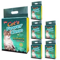 캣마루 캣츠 파워크린 두부모래 녹차향 7L x 6개입