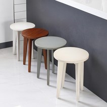 [러블리원] 어텀블 우드 미니 스툴, 그레이