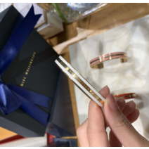 Danielwellington 정품 dw 팔찌 남성과 여성 커플 로즈 골드 오픈 팔찌 간단한 보석 팔찌