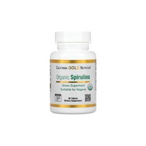 CGN 캘리포니아 골드 뉴트리션 오가닉 스피루리나 500mg 60정, 1개, 60정500mg