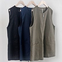 시드마켓 네모 포켓 집업 마 조끼 2090336S 빅사이즈 여성 (8981368)