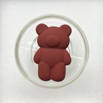 에이와이 곰돌이 쿠키 스마트톡 귀여운 그립톡, 레드