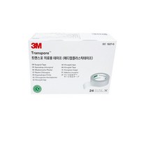 3M 트랜스포 의료용테이프 24개입 1527-0 (1.27cmX9.14m) 투명 필름 반창고, 1개