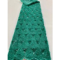 인도원단 아프리카 레이스 원단 웨딩 YYZ89 최신 화이트 인도 사리 튤 스팽글, 04 4_01 5 码