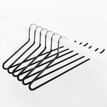 아띠에르 5mm 스테인레스 논슬립 실리콘코팅 바지걸이 매직옷걸이보조랙1P 3P, 5mm 논슬립 바지걸이, 30개, 블랙