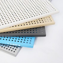 위드금창 일반형(슬림) 컬러 타공판 570x1170mm 벽선반 진열대, 화이트