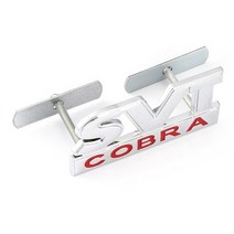 포드 호환 F150 car sticker svt cobra Emblem 배지 리어 트렁크 데칼 프론트 후드 그릴 ford mustang shelby svt cobra f150, 실버 svt 그릴