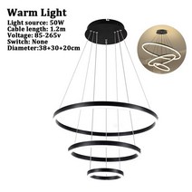 대형샹들리에 미니 샹들리에조명 북유럽 샹들리에 거실 천장 조명 현대 교수형 램프 식당 실내, 01 Warm Light