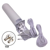 높은 이득 3G 4G 외부 안테나 야외 4G LTE 안테나 10M 듀얼 슬라이더 3G 4G 라우터 MODEM 에 대 한 CRC9/TS9/SMA 커넥터, CHINA|TS9 10M Cable