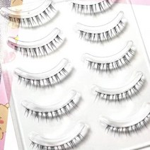 눈밑지방제거마사지 눈밑지방 안검하수 뷰티디바이스5/4 쌍 속눈썹 팩 8 다른 스타일 눈 소프트 100% 수제, 01 5PairsTM9
