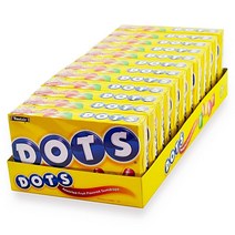 투시롤 도트 Dots 혼합 과일 캔디 젤리 184g 12개입