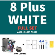 액정lcd For iPhone 5 5S 5SE 6 6S 7 8 Plus 6P 6SP 7P 8P LCD 디스플레이 용 AAA 품질 전체 세트 어셈블리 터치 스크린 디지타이저 교체 화, [16] 8P white Full Set