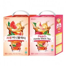 맛있는 담터 허니블랙티 자몽복숭아 50T 대용량 업소용 식당용 식자재, 자몽 허니블랙티, 본상품선택